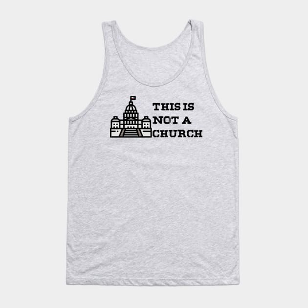 This is not a Church Tank Top by GodlessThreads